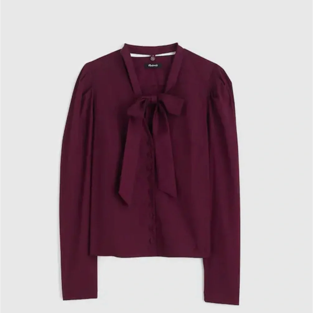 V-Neck Button-Front Top